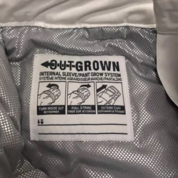 COLUMBIA BUGABOO OMNI-HEAT Insulated Snow Ski Snowboard Pants White/Grey Med - Picture 5 of 9